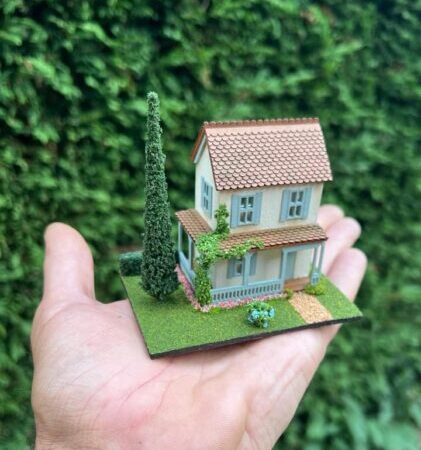 Casas em miniatura – Um mundo na palma da sua mão.