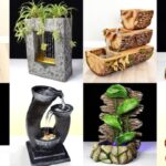 10 ideias de fontes de água para decoração feitas de cimento