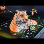 tiger diorama