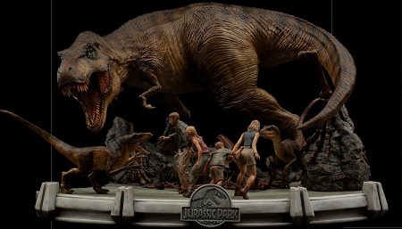 Diorama: Giganotosauro vs Mosasauro 