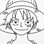 como desenhar luffy