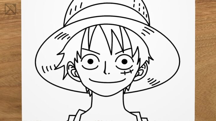 COMO DESENHAR O LUFFY DO ANIME ONE PIECE 