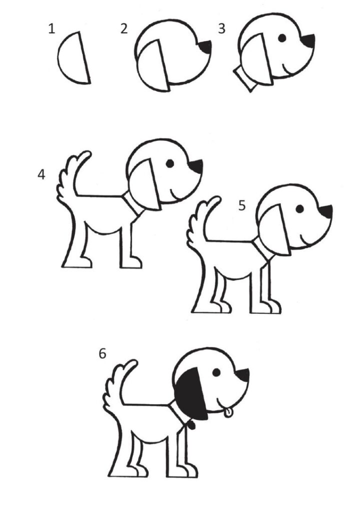 como desenhar um cachorrinho