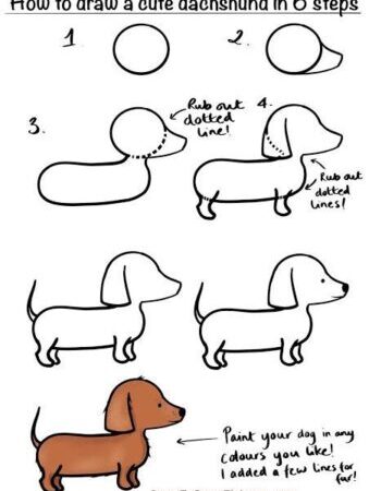 Aprenda como desenhar um cachorro em 5 passos simples.