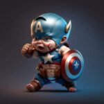 Héros Marvel sous forme d'enfant