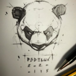 @psdelux-on-Instagram_-🐼-panda-sketch-half-pencil-tükenmezkalem-siyah