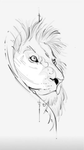 Como desenhar um leão de perfil