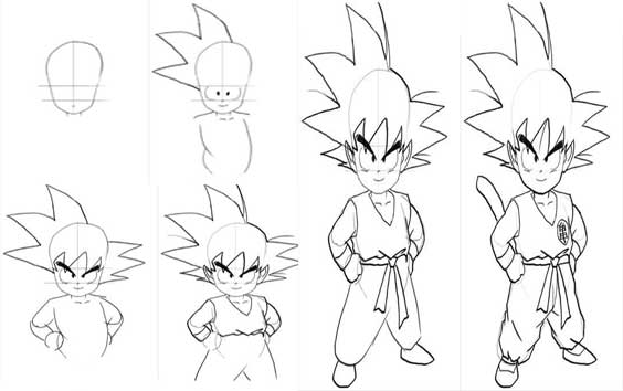 Como fazer desenho do Dragon Ball Z