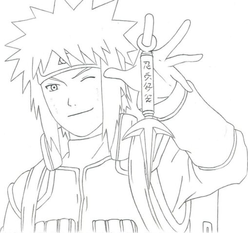 Minato namikaze desenho facil