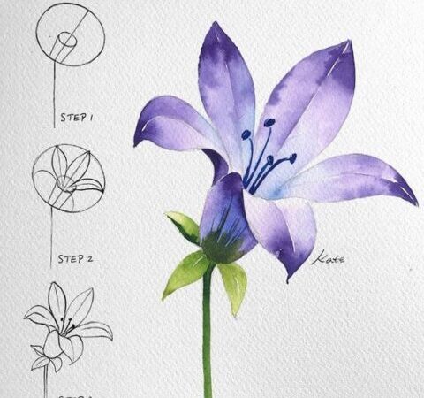Desenho de Flor: Flor desenho e natureza morta  para enfeitar seu caderno.