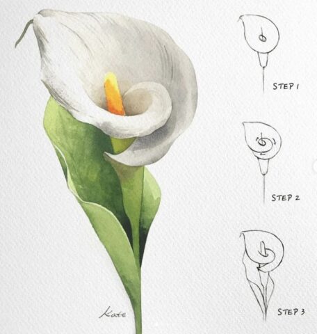 desenho de flor