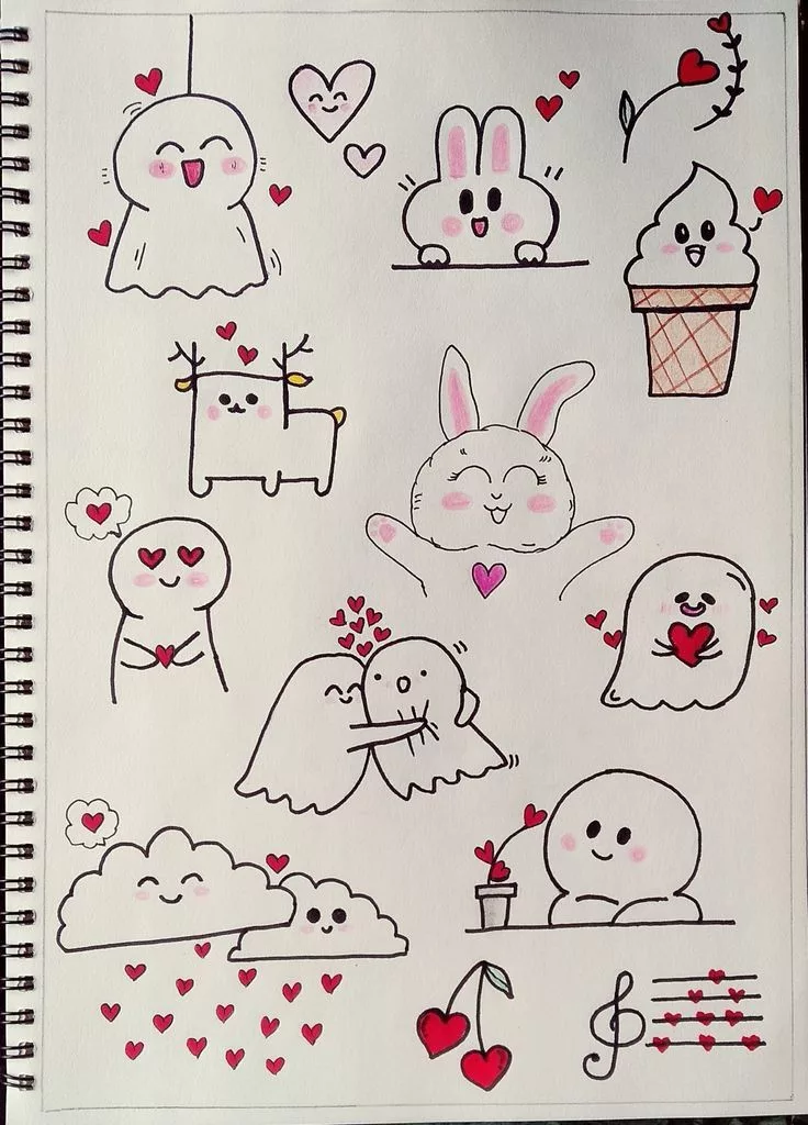 Desenhos Cute - Aprenda a fazer desenhos fofos e muito bonitinhos