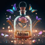 Making_3d_AI_Flower_inside_glass_bottle_TEXT__