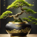 Firefly-Создайте-гиперреалистичный-горшок-для-бонсай-с-черно-золотым-горшком-с-естественным-освещением-2