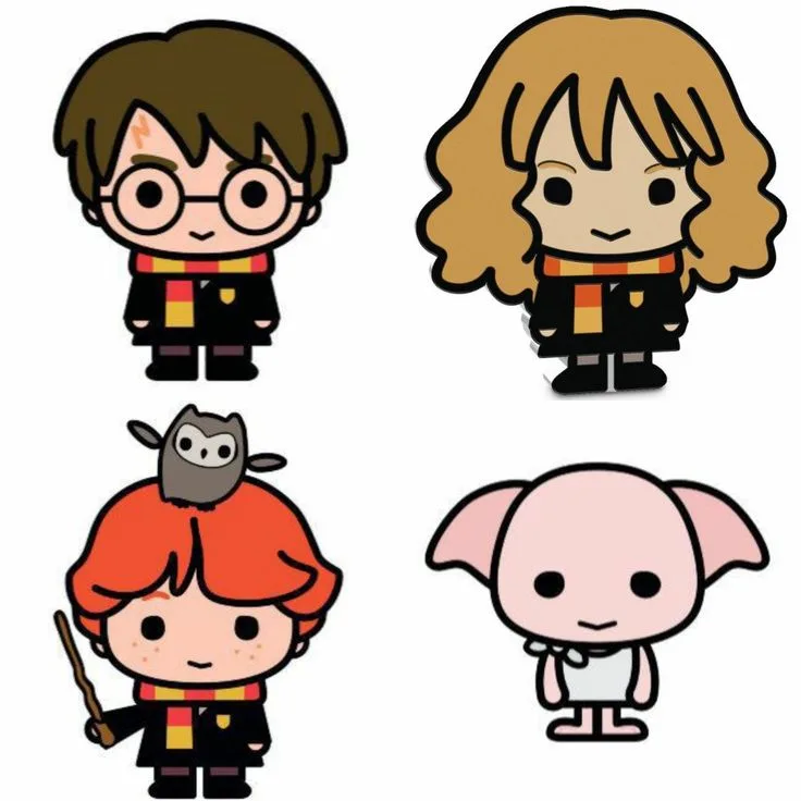 Desenhos Fofos do Harry Potter para desenhar muito fácil