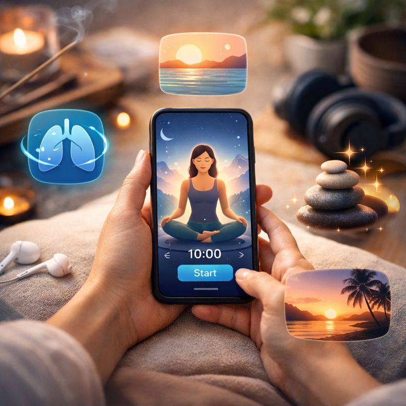 Aplicativos para meditação e relaxamento